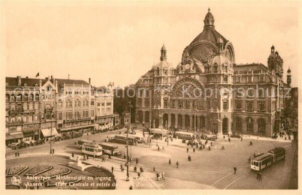 Anvers Antwerpen Gare Centrale Entrée du Jardin Zoologiq