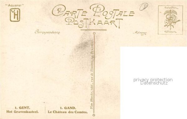 Gand Belgien Chateau des Comtes Peinture Künstlerkar – Bild 2