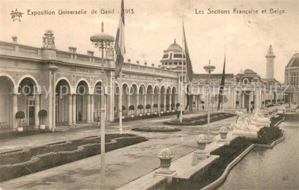 Gand Belgien Exposition Universelle Les Sections Fra