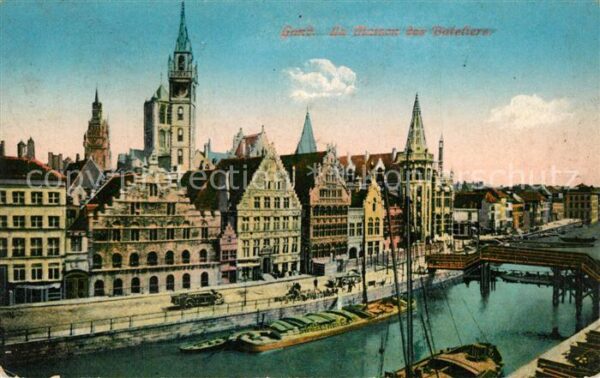 Gand Belgien La Maison des Bateliers Quai aux Herbes