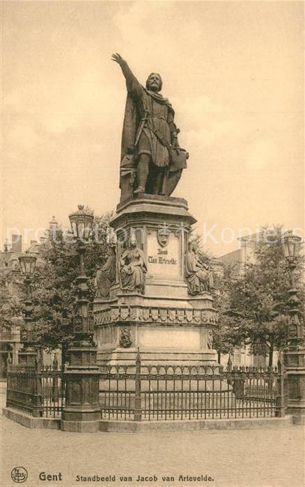 Gent Gand Flandre Standbeeld van Jacob van Artevelde