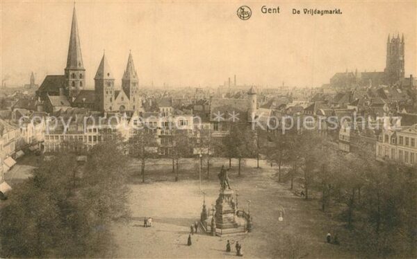 Gent Gand Flandre Vrijdamarkt Monument