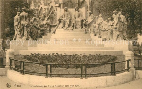 Gand Belgien Monument aux frères Hubert et Jean Van