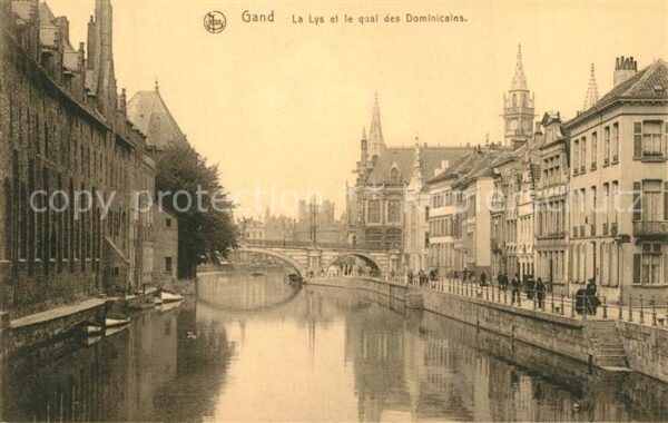 Gand Belgien La Lys Quai des Dominicains Serie 3 No
