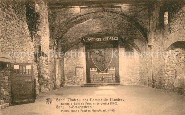 Gand Belgien Chateau des Comtes de Flandre Donjon Sa