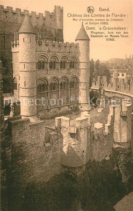 Gand Belgien Chateau des Comtes de Flandre Maison du
