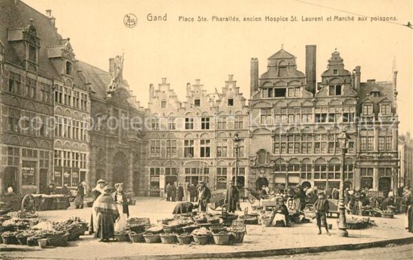 Gand Belgien Place Sainte Pharailde ancien Hospice S