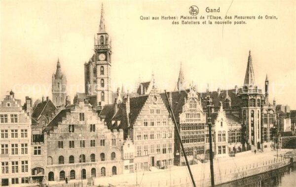 Gand Belgien Quai aux Herbes Maisons de l'Etape des