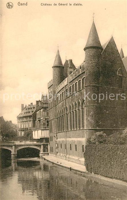 Gand Belgien Chateau de Gérard le Diable