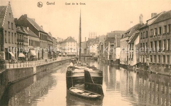 Gand Belgien Quai de la Grue Bateau