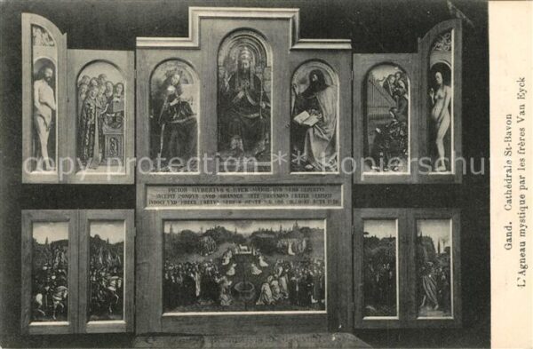 Gand Belgien Cathedrale Saint Bavon Agneau mystique