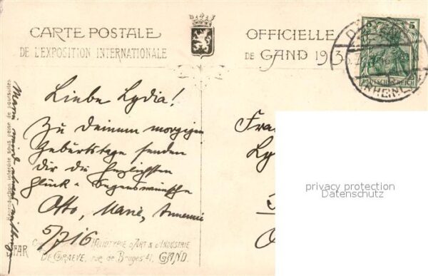 Gand Belgien Exposition Internationale et Universell – Bild 2