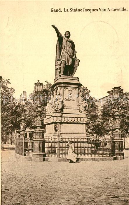 Gand Belgien Statue Jacques Van Artevelde Monument
