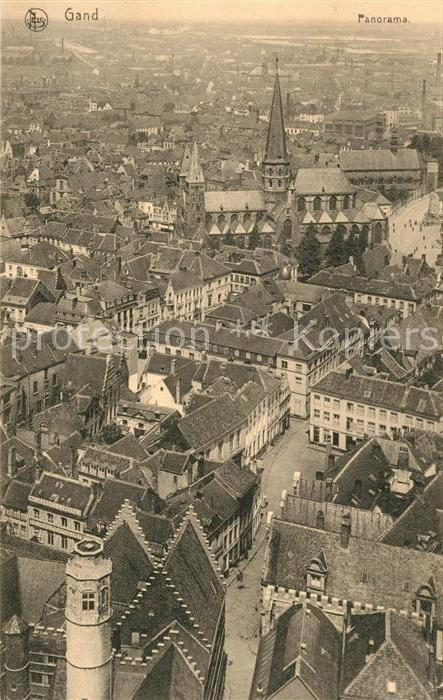 Gand Belgien Panorama de la ville