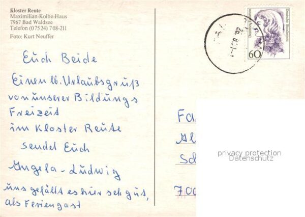Bad Waldsee Kloster Reute Maximilian Kolbe Haus – Bild 2