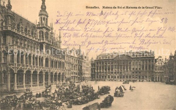 Bruxelles Bruessel Maison du Roi et Maisons de la Grand Pl
