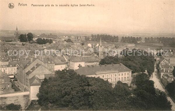 Arlon Wallonie Panorama pris de la nouvelle eglise Sai