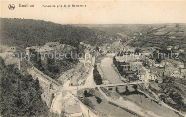 Bouillon Wallonne Panorama Pris de la Ramonette