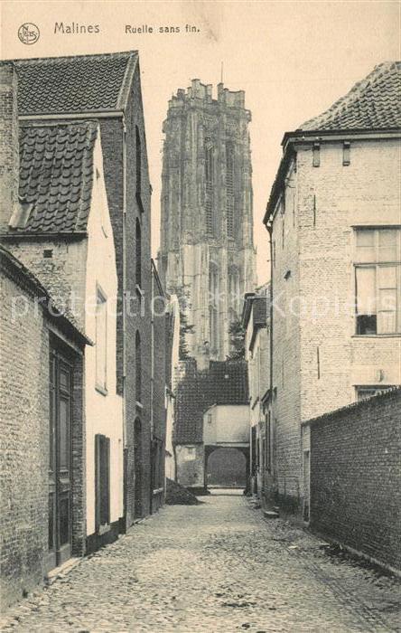 Malines Mechelen Flandre Ruelle sans fin