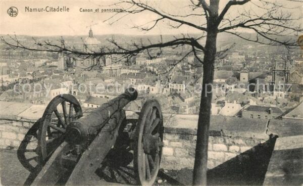 Namur sur Meuse Citadelle Canon et Panorama