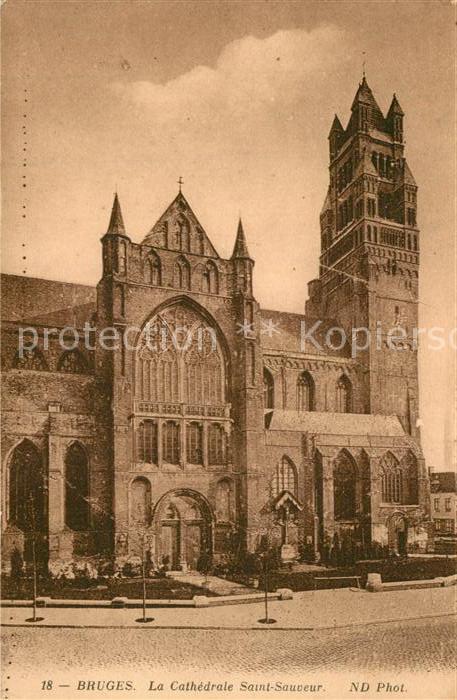 Bruges BRUGGE Belgie Cathedrale Saint Sauveur