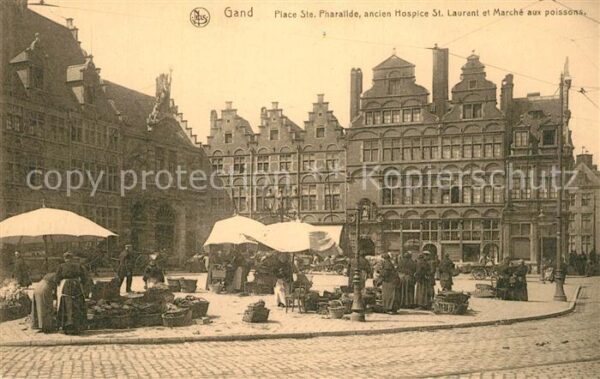 Gand Belgien Place St. Pharailde Markt