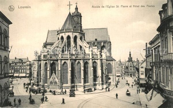 Louvain Flandre Abside de Eglise St. Pierre et Hotel de