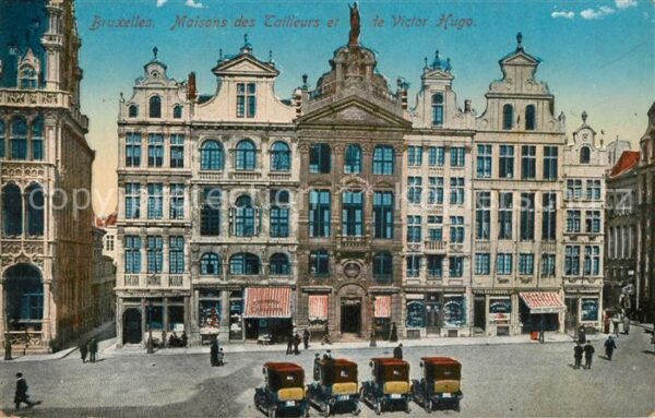 Bruxelles Bruessel Maisons des Tailleurs et de Victor Hugo