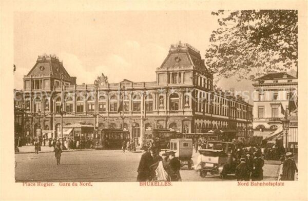 Bruxelles Bruessel Place Rogier Gare du Nord Strassenbahn