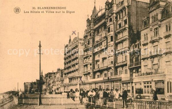 Blankenberghe Hotels et Villas sur la Digue