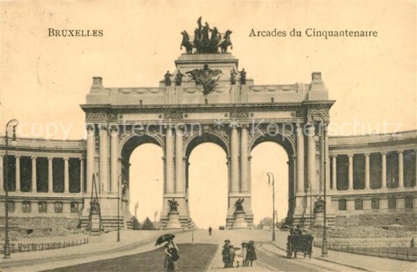 Bruxelles Bruessel Arcades du Cinquanternaire
