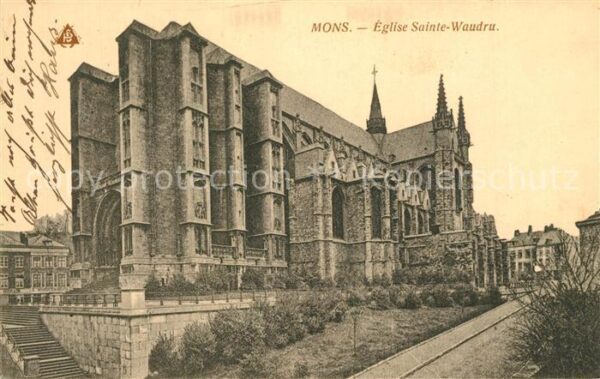 Mons Hainaut Eglise Sainte Waudru