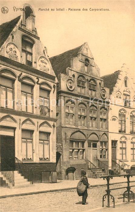 Ypern Ypres Marche au Betail Maisons des Corporatio