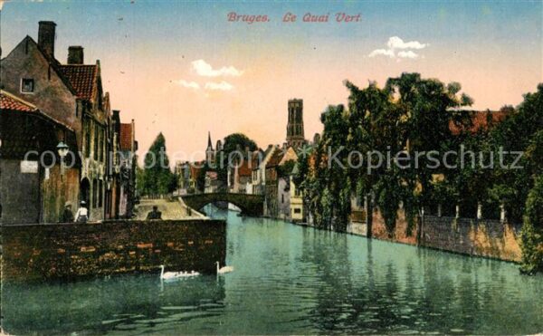 Bruges BRUGGE Belgie Öe Quai Vert