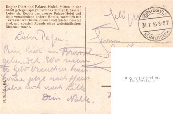 Bruxelles Bruessel Place Rogier et Palace Hotel Strassenba – Bild 2