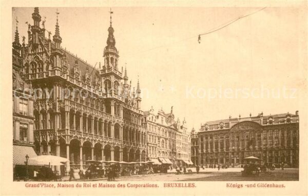 Bruxelles Bruessel Grand Place Maison du Roi et Maison des