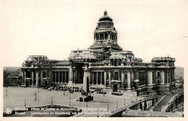 Bruxelles Bruessel Palais de Justice et Monument de L_Infa