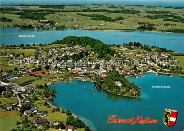 Mattsee Salzburg Fliegeraufnahme Ober- und Niedertrumer