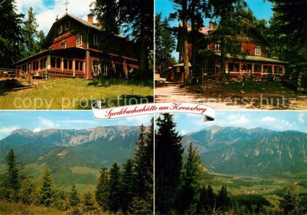 Breitenstein Niederoesterreich Speckbacherhütte am Kreuzberg