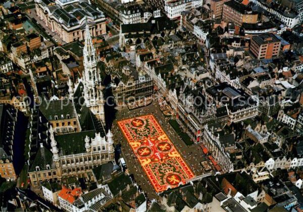 Brussels Fliegeraufnahme Grand Place Tapis de fl
