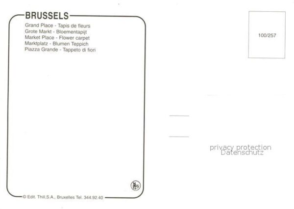 Brussels Fliegeraufnahme Grand Place Tapis de fl – Bild 2