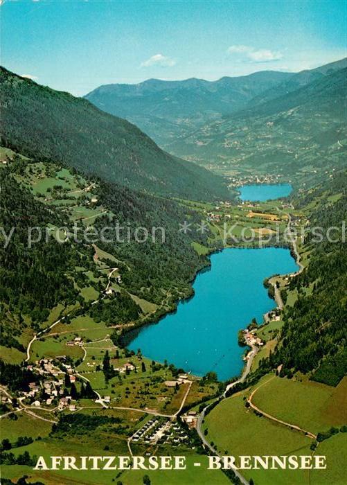 Afritz See Fliegeraufnahme mit Brennsee
