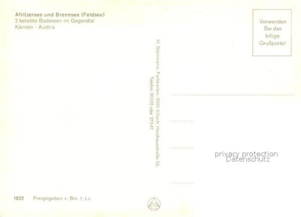 Afritz See Fliegeraufnahme mit Brennsee – Bild 2