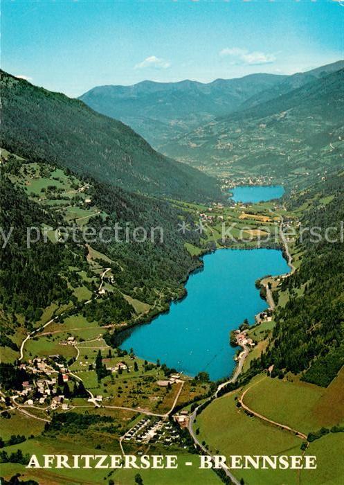 Afritz See Fliegeraufnahme mit Brennsee