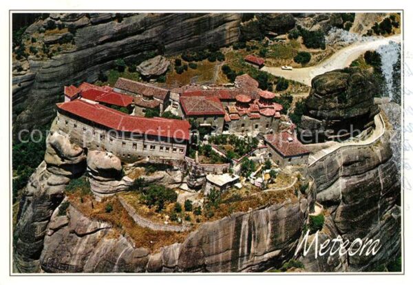 Meteora Fliegeraufnahme Warlaam-Kloster