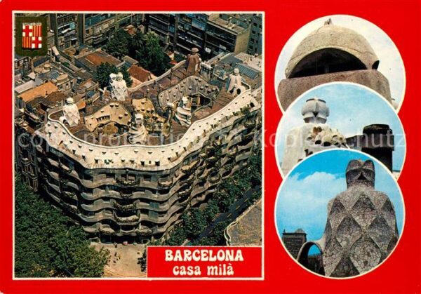 Barcelona Cataluna Cass Mila Fliegeraufnahme