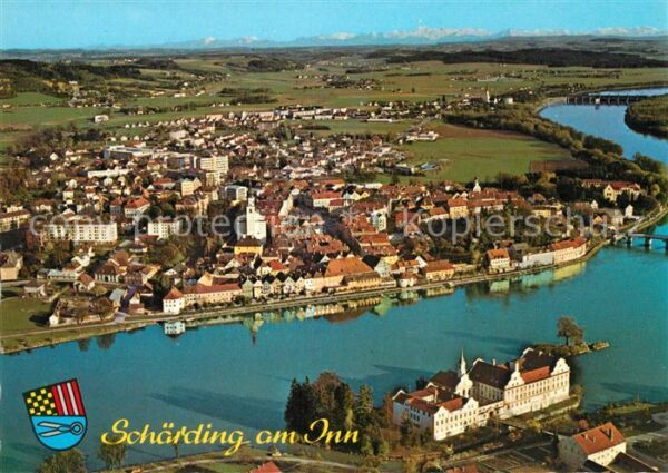 Schaerding Inn Fliegeraufnahme mit Kloster Neuhaus und