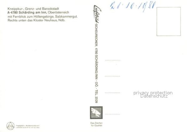 Schaerding Inn Fliegeraufnahme mit Kloster Neuhaus und – Bild 2