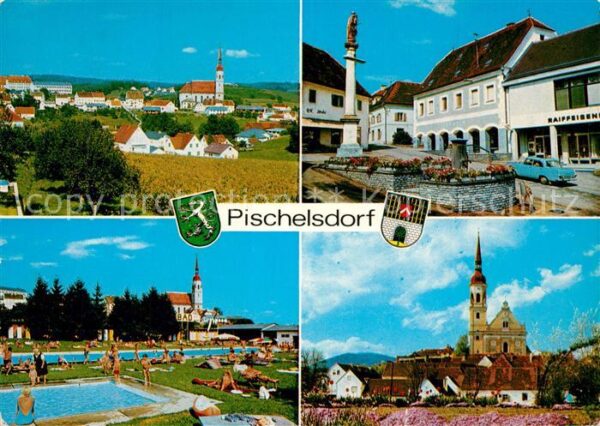 Pischelsdorf der Steiermark Marktplatz Schwimmbad Kirche