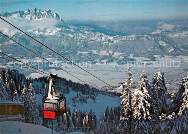 St Johann Tirol Gondelbahn Harschbichl mit Wildem Kaise